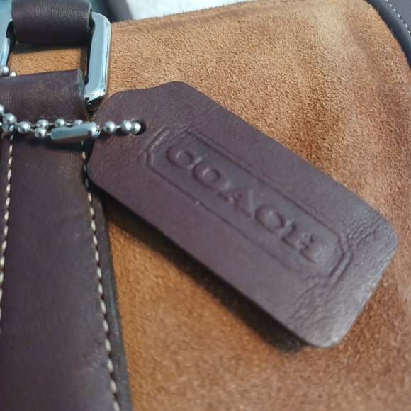 COACH LOP9423 VINTAGE "BONNIES LEGACY" SUEDE/LEATHER TOTE/SATCHEL BAG - Picture 6 of 14